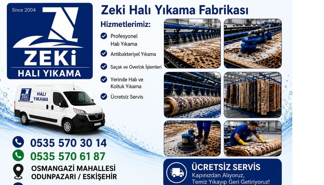 Odunpazarı Osmangazi Mahallesi halı yıkama